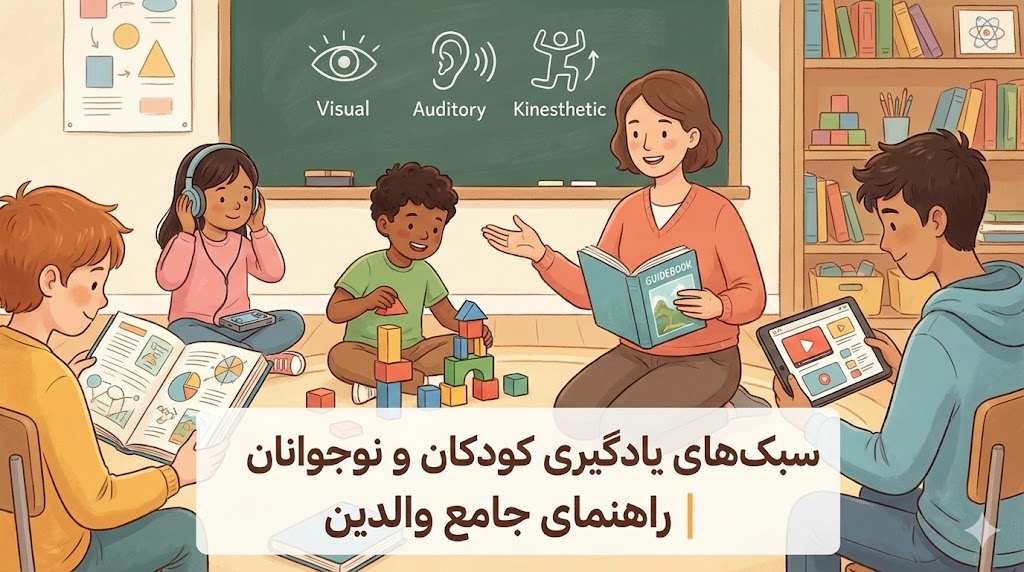 سبک‌های یادگیری کودکان و نوجوانان؛ چگونه فرزندمان بهتر یاد می‌گیرد؟